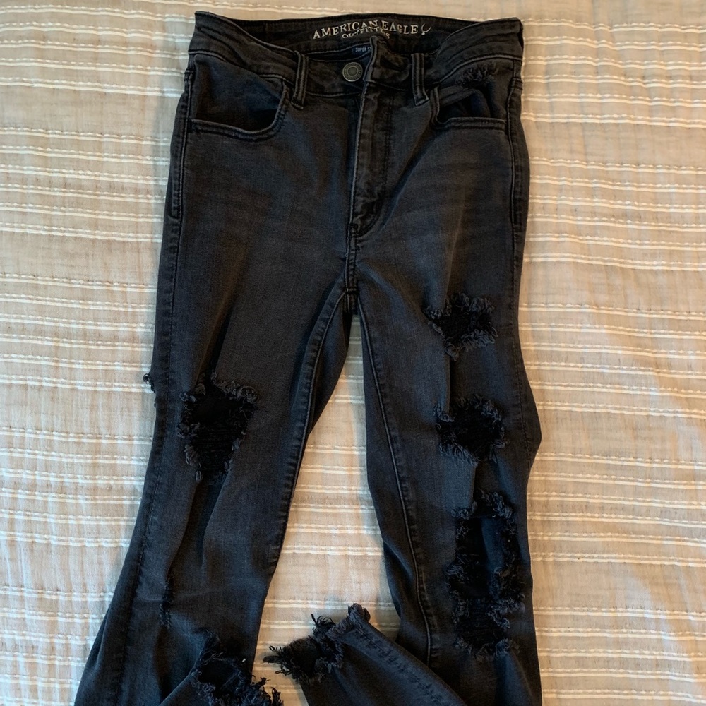 High rise stretch jegging